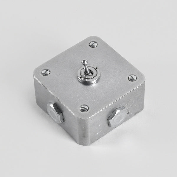 Galvanised 1 Gang Toggle Switch - 2 Way