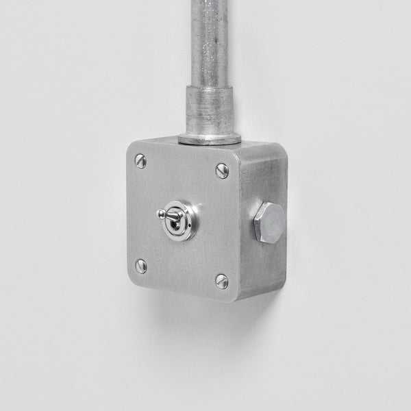 Galvanised 1 Gang Toggle Switch - 2 Way