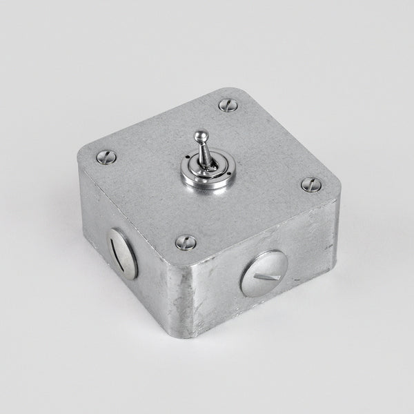Galvanised 1 Gang Toggle Switch - 2 Way