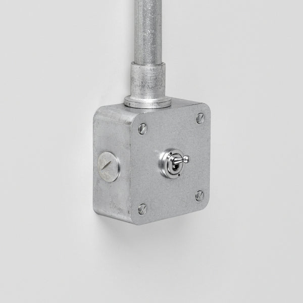Galvanised 1 Gang Toggle Switch - 2 Way